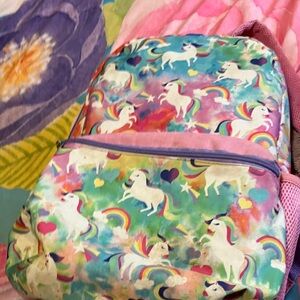 Magical Unicorn Kids Backpack - Pink and Green